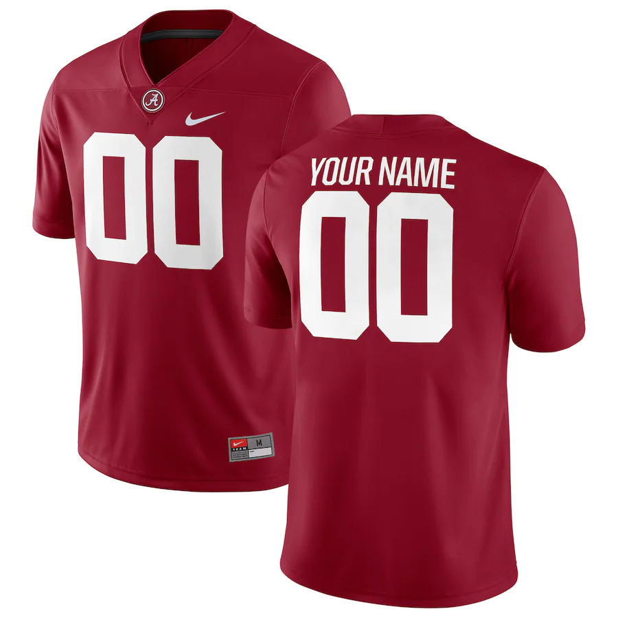 Men Alabama Crimson Tide Nike Football Custom Game NCAA Jersey - Crimson->youth soccer jersey->Youth Jersey